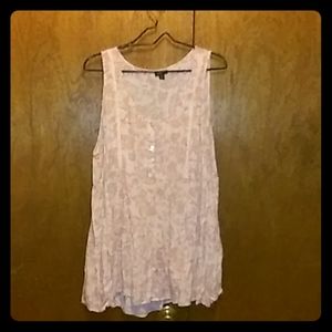 Women's x3 pink flower tank top